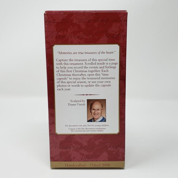 2000 Hallmark Our First Christmas Together Handcrafted Keepsake Holiday Ornament - Picture 2 of 9